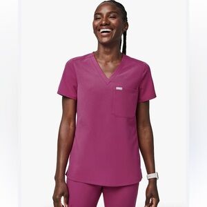 Figs Technical Collection One-Pocket Sz XS Fuchsia/Pink